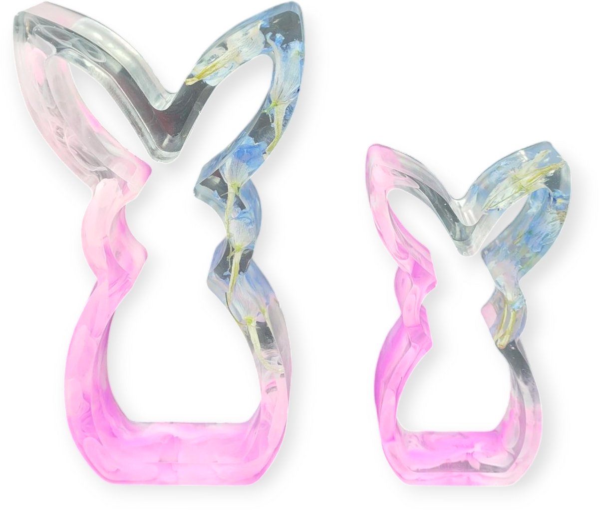 Resin Art JR: Paas decoratie / Decoratieve Epoxy Paashazen (set van 2 st.)