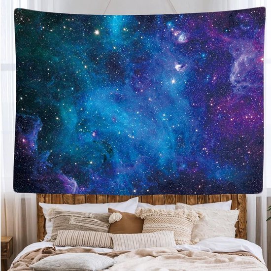 Ulticool - Natuur Galaxy Heelal Ruimte Planeten Zonnestelsel Astronaut - Wandkleed - 200x150 cm - Groot wandtapijt - Poster - Kamer Slaapkamer Woonkamer Kinderkamer Decoratie Accessoires - Tiener Jongen
