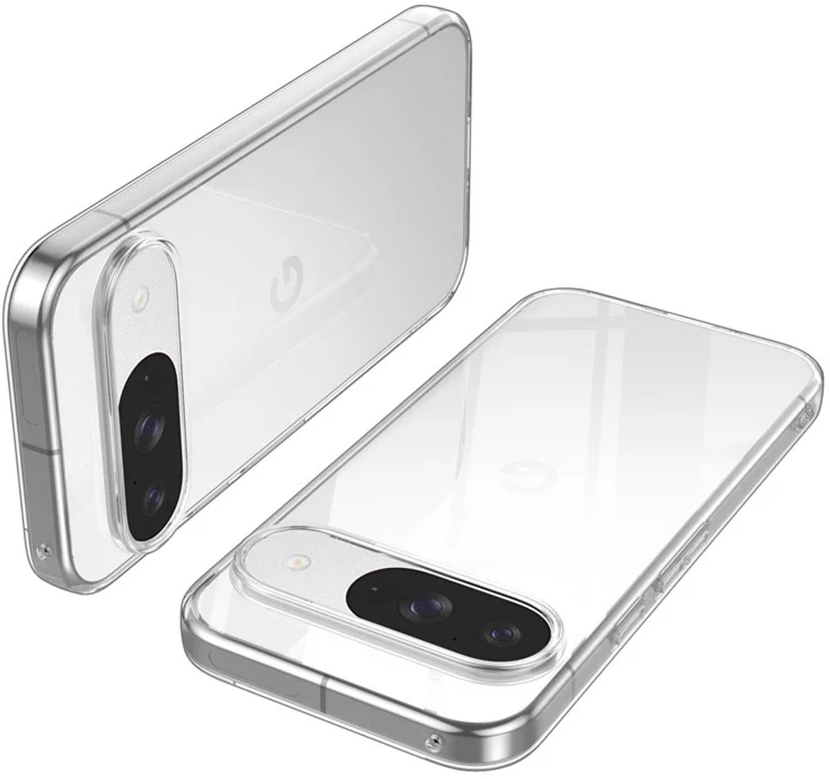 Flexibele achterkant Silicone hoesje Transparant Geschikt voor: Google Pixel 9 / 9 Pro