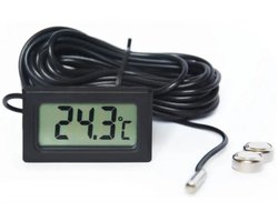 Digitale Koelkast Thermometer - 5m Kabel - Diepvries & Aquarium Thermometer - Binnen & Buiten - Nauwkeurig