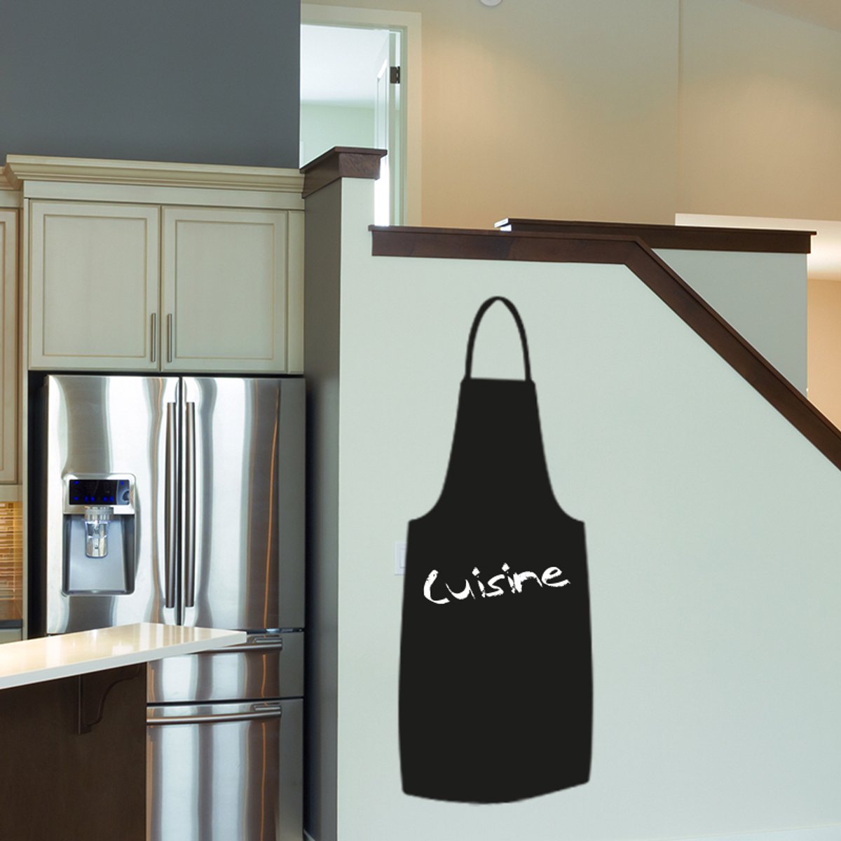 Ambiance Sticker Schoolbordsticker - uitwisbare zelfklevende muurstickers - SCHORT - 145x60cm Multi color