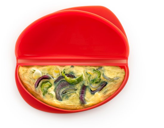 Appareil à omelettes pour micro-ondes Lékué - Rouge