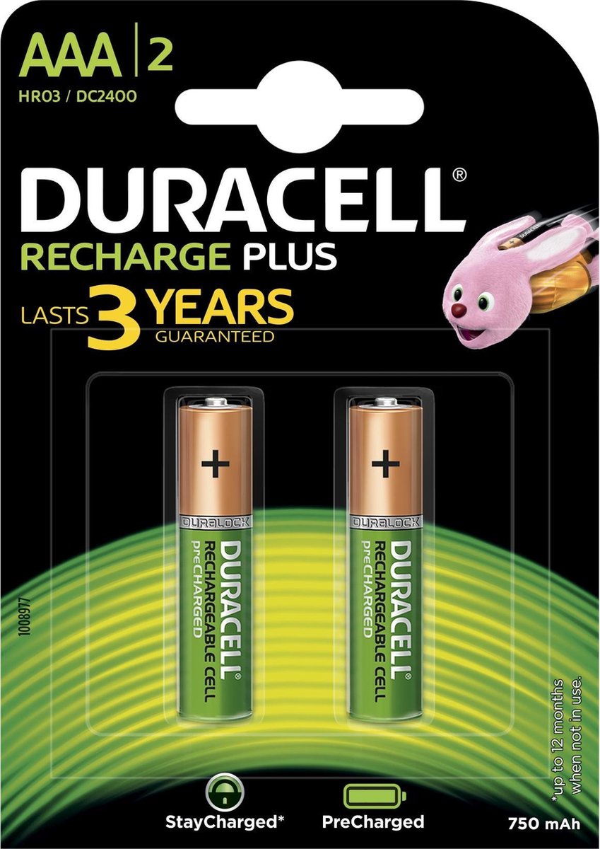 Duracell Recharge Plus AAA Oplaadbare batterij Nikkel-Metaalhydride (NiMH)