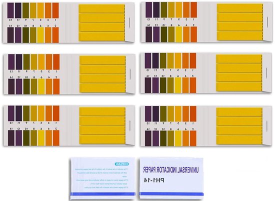 Professionele pH-teststrips met een bereik van 0-14, 2-pack inclusief