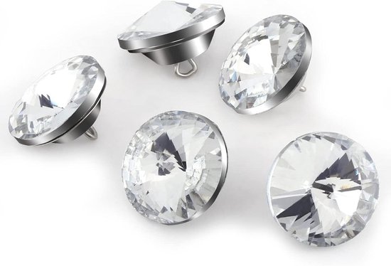 Kristalknoppen 50 Stuks Kristallen Knoppen DIY Kunst Kristal Knop Glas Accessoires Maken Decoratie 20mm 1716053417