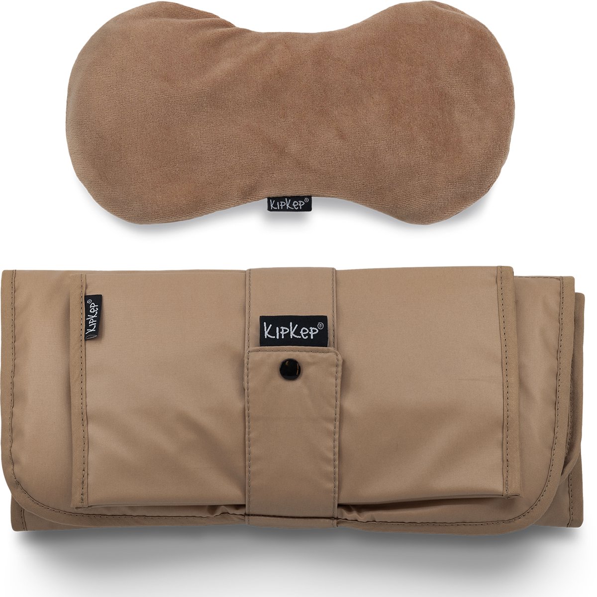 Package deal: Woller warmtekussen & Napper Verschoonmatje met luieretui - Coffee bruin