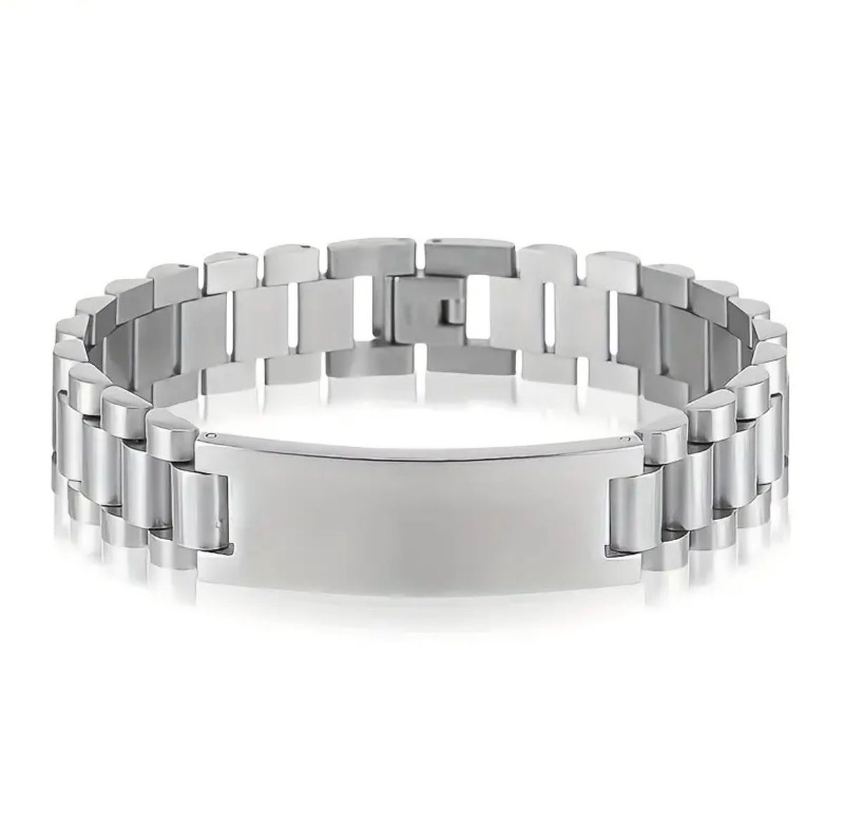 Mpariz - Dames en Herenarmband - Titanium - RVS - Zilver