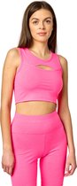 Bellivalini Sport Tops - Vrouwen Crop - Top Neon – Gym – Yoga – Hardlopen – Roze – XL – BLV-BLV50-324-TO