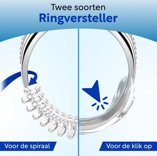 Fako Bijoux® - Ringverkleiner Set - Ring Verkleiner - 8x10cm - Transparant GRATIS Zilverwerk Doekje