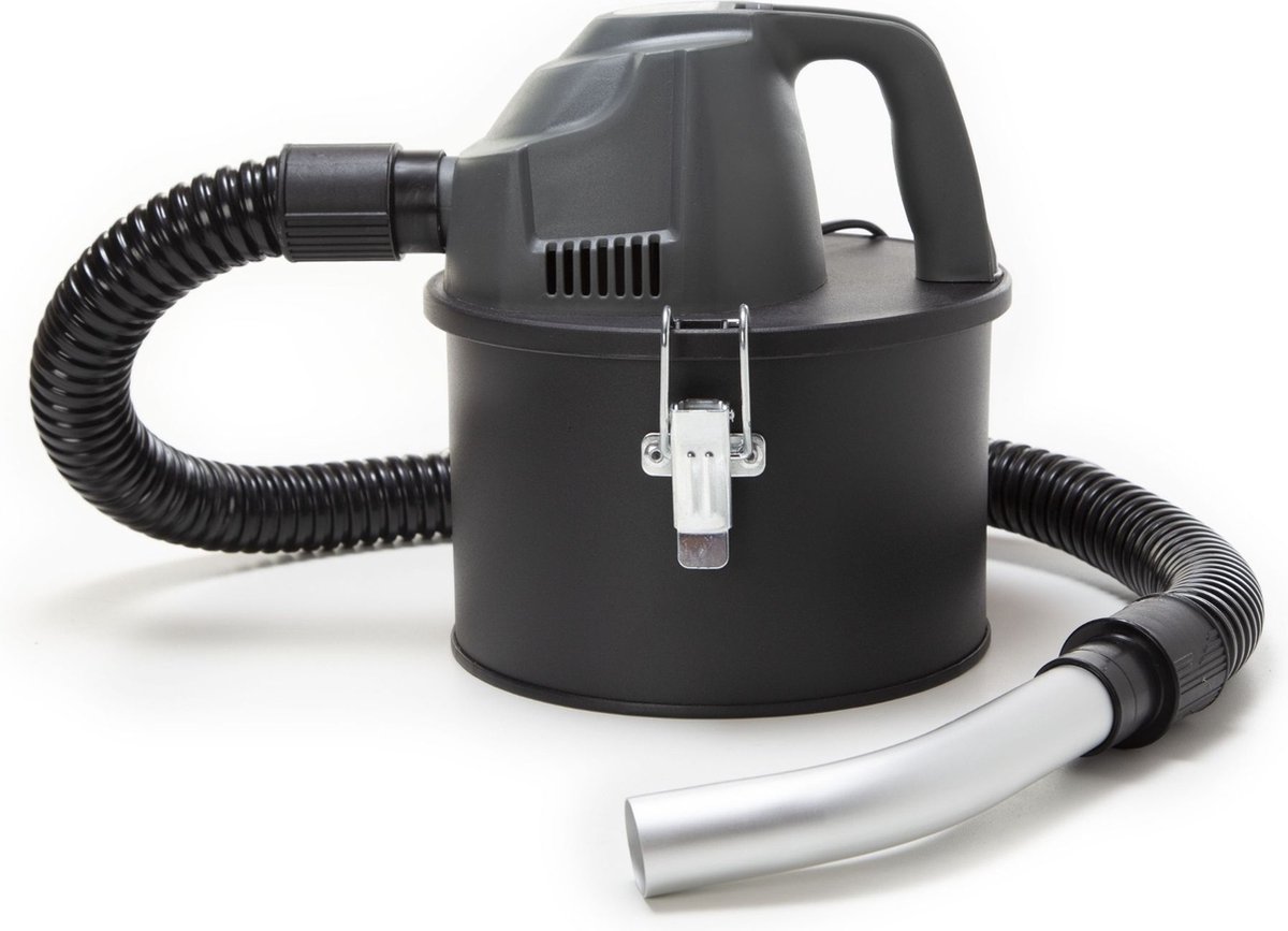 Perel Mini-aszuiger, haardzuiger, stofzuiger voor as, open haard, barbecue, droogzuiger met flexibele slang 0.3 m, HEPA-filter, zuigfunctie, zonder zak, 600 W, 4 L