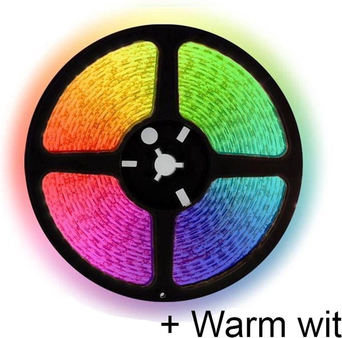 ABC-Led 5 meter RGBW (Warm wit) led strip - DUAL LED - 60Leds/m - 12V RGB en warm wit