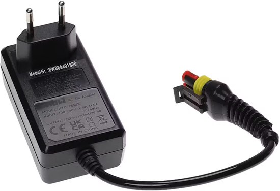 Oplader voor Husqvarna Automower en Gardena robotmaaier 28V 1,3A adapter vervangt 5931636-01 zwart