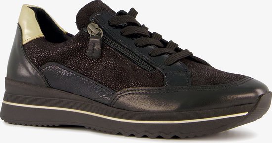 Hush Puppies leren dames sneakers zwart goud Maat 42