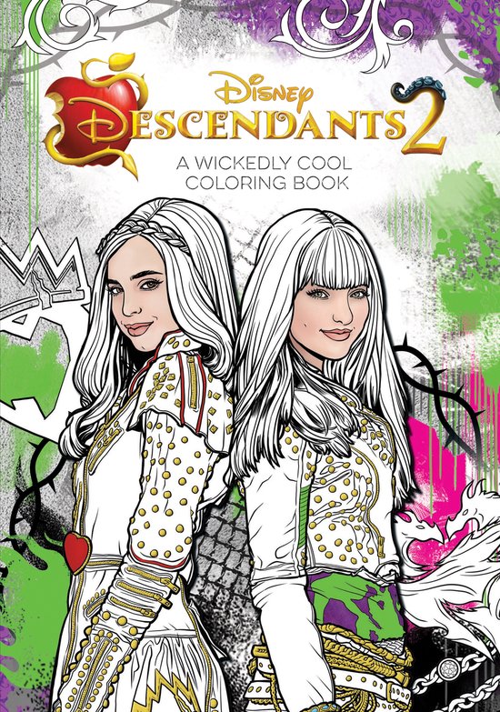 Descendants 2: Een Wickedly Cool Kleurboek met Evie en Mal.