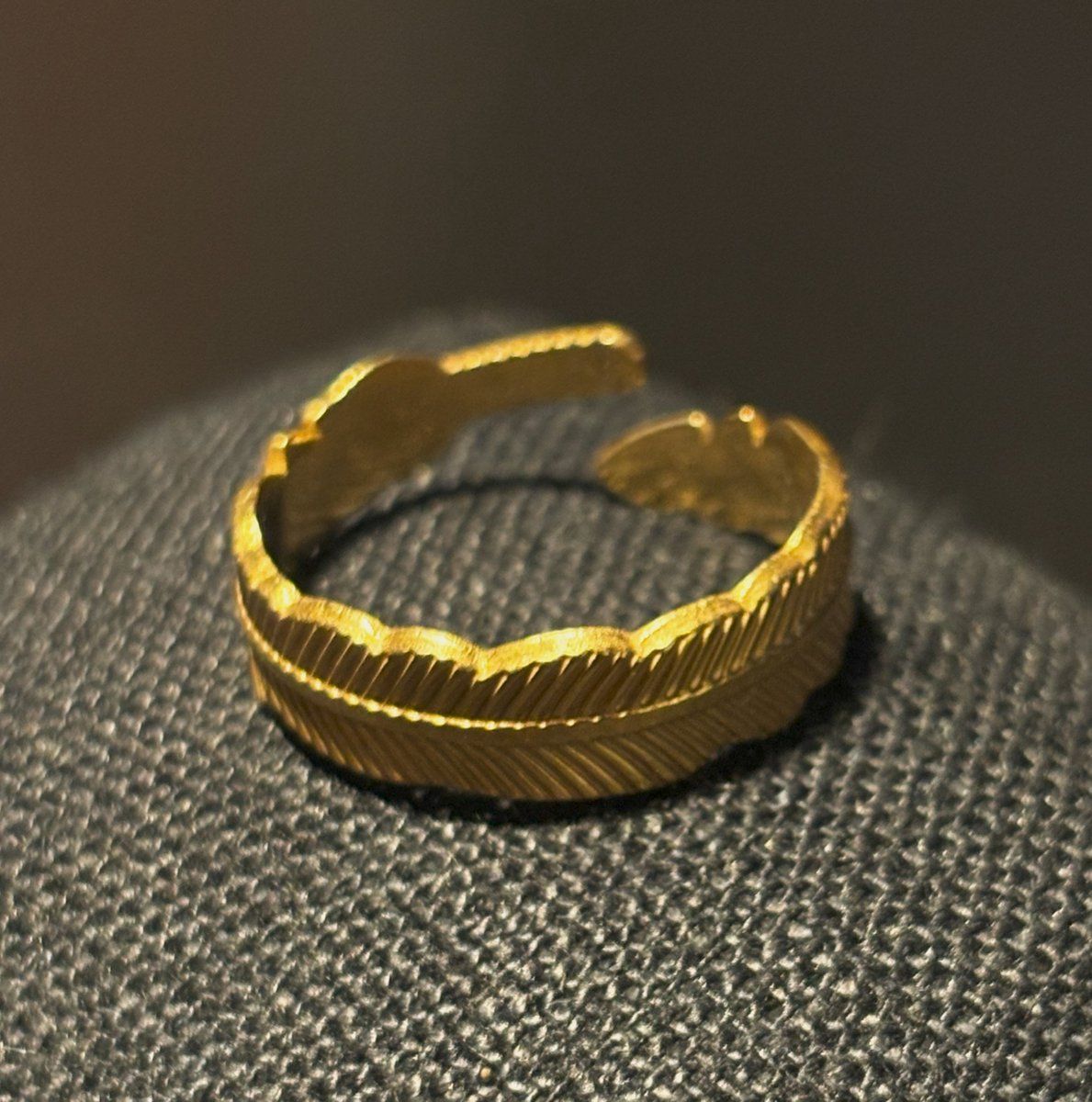 No-Fade Goud-Stijl Vergulde Smalle Vintage Design Ring Sieraden Voor Dames En Heren