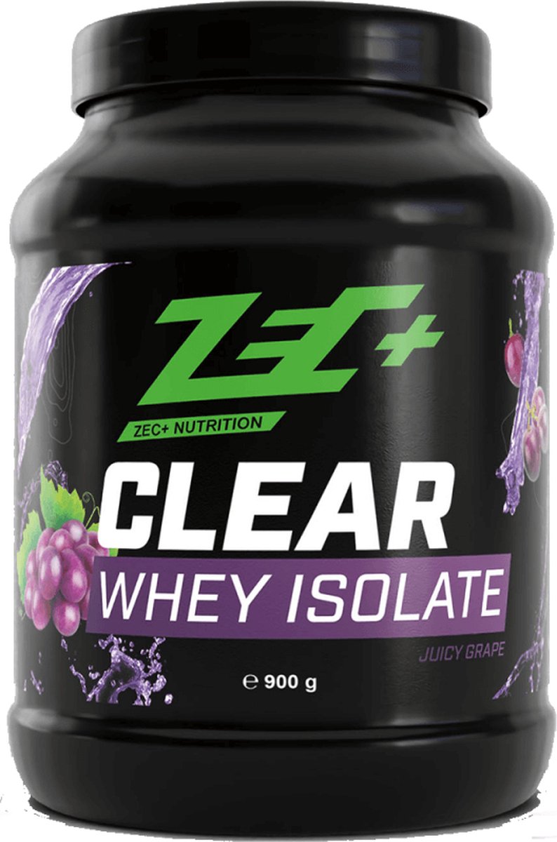 Zec+ Clear Whey Isolate (900g) Juicy Grape - Eiwitten - Helder eiwit