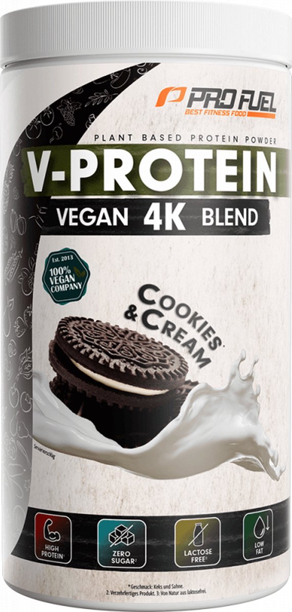 ProFuel V-Protein 4K Blend (750g) Cookies & Cream - Eiwitten - Veganistisch eiwit