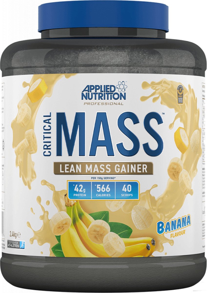 Applied Nutrition Critical Mass Professional (2400g) Banana - Gewichtstoename - Met Creatine