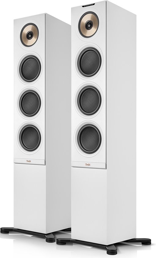 Teufel STEREO L 2 - Vloerstaande streaming speakers - Wifi, bluetooth - Coaxiaal chassis - Airplay 2, Google Cast, Tidal, Spotify Connect - Set van 2 - wit