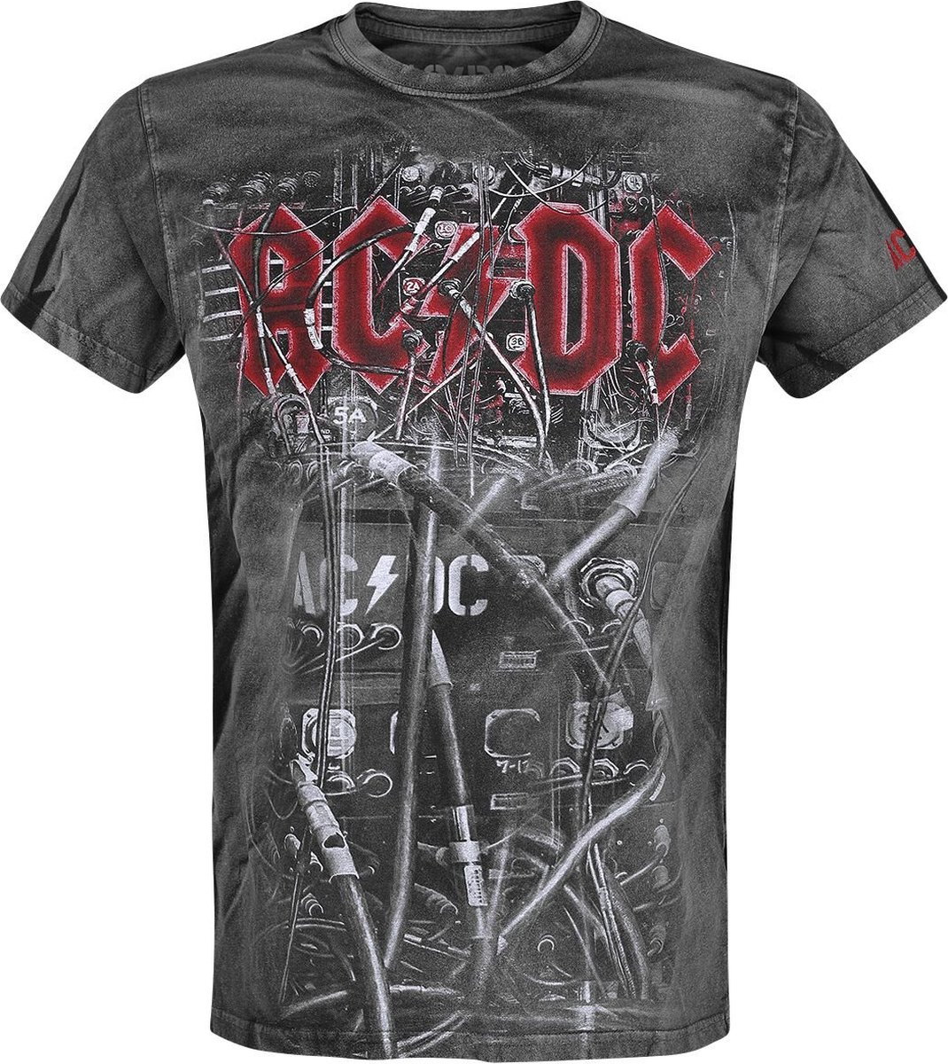 AC/DC PWR Wires Heren T-shirt - grijs - M