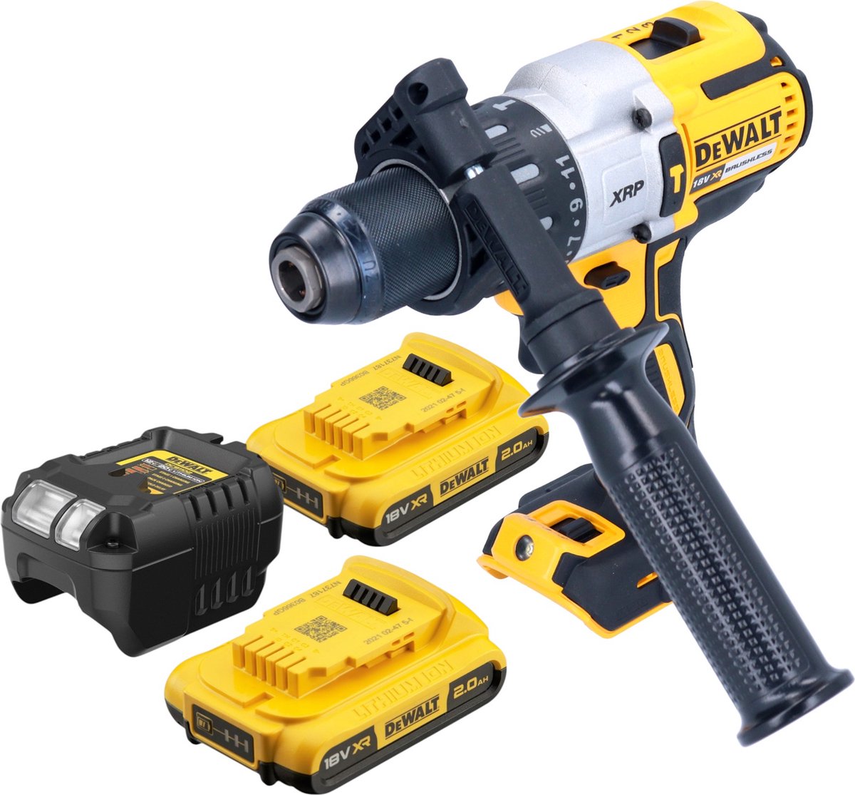 DeWalt DCD 996 D2 accu-klopboormachine 18 V 95 Nm borstelloos + 2x accu 2,0 Ah + oplader