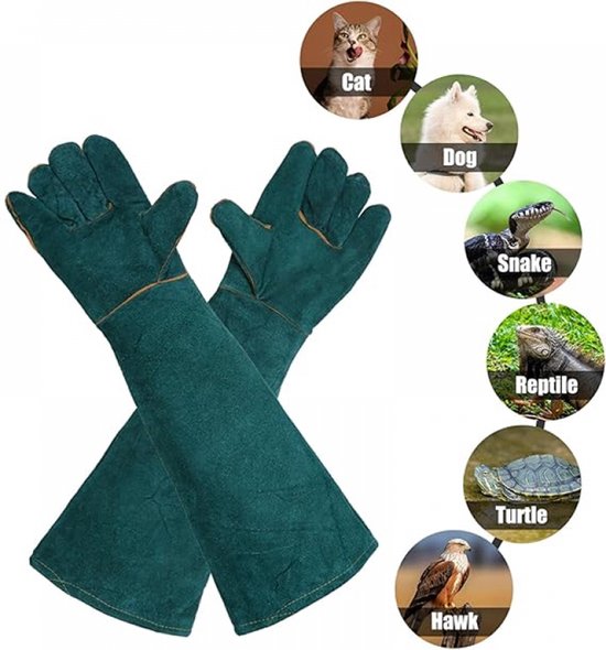 Gants de manipulation d'animaux - Gants pour animaux de compagnie - Gants résistants aux morsures - Gants de Sécurité - Gants de Protection animaux de compagnie - Gants de soudage - Anti-morsures - Convient aux Chiens, Chats et Tuyaux