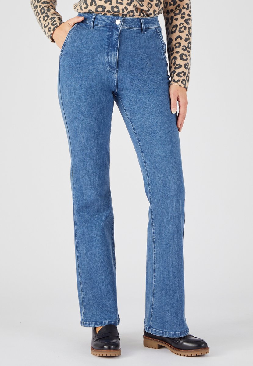 Damart - Flared jeans - Dames - Blauw - 52