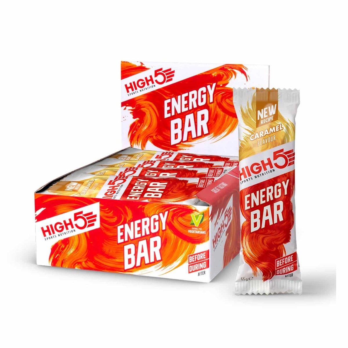 Goedkoopste HIGH5 - Energy Bar - Energiereep met Karamel - 12x55g - Zachte Reep met Koolhydraten voor Duurzame Energie