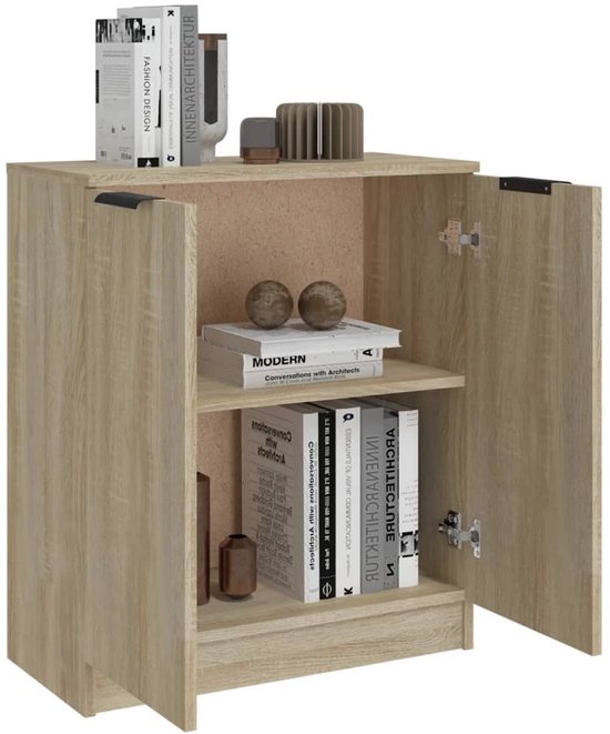 vidaXL Buffet 60x30x70 cm Bois d'ingénierie Chêne Sonoma - Buffet - Commodes - Armoire - Armoire murale