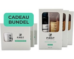 First Amsterdam Sneakercleaner set - Cadeau Bundel - Schoenverzorging - Sneaker reiniger - Schoenenborstel - Microvezel doek - Complete Schoenverzorging