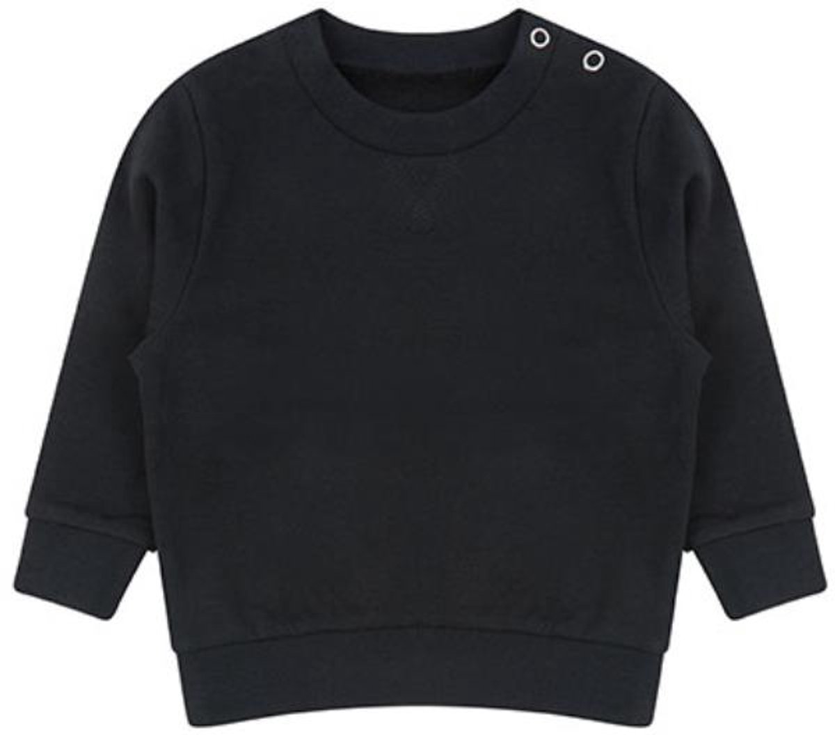 Larkwood - Sustainable Fashion Baby Sweater - Black maat 12/18 Monate