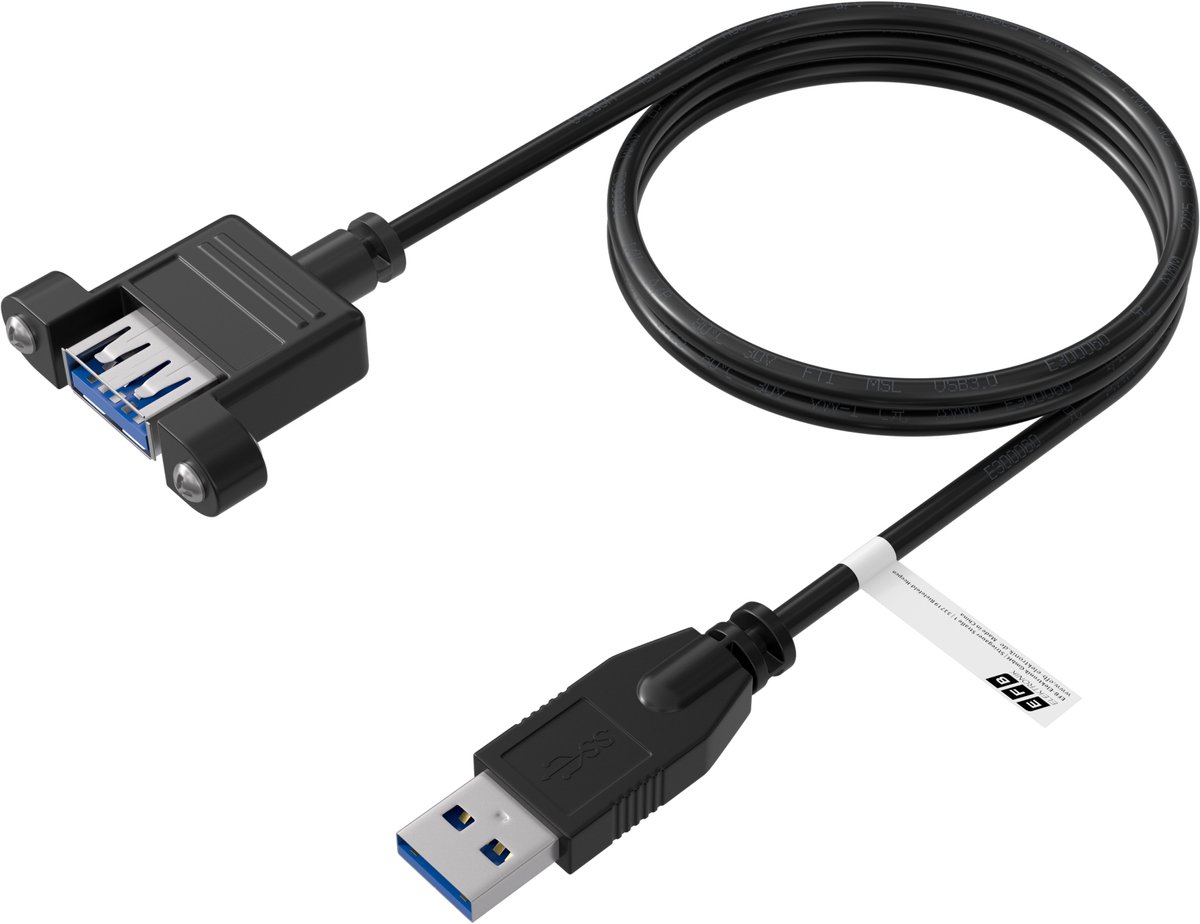 EFB Elektronik K5265SW.0,5V2 USB-kabel USB 3.2 Gen 1 (3.1 Gen 1) 0,5 m USB A Zwart