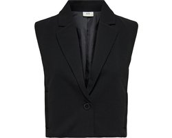 Jacqueline de Yong Gilet Jdygeggo Life S/l Waistcoat Jrs Dia 15354516 Black Dames Maat - M