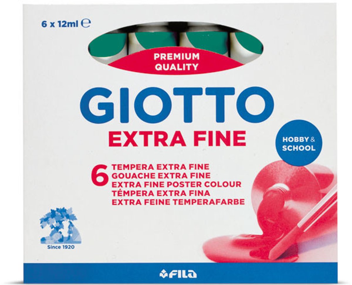 Giotto 352013 temperaverf 12 ml Koker Groen