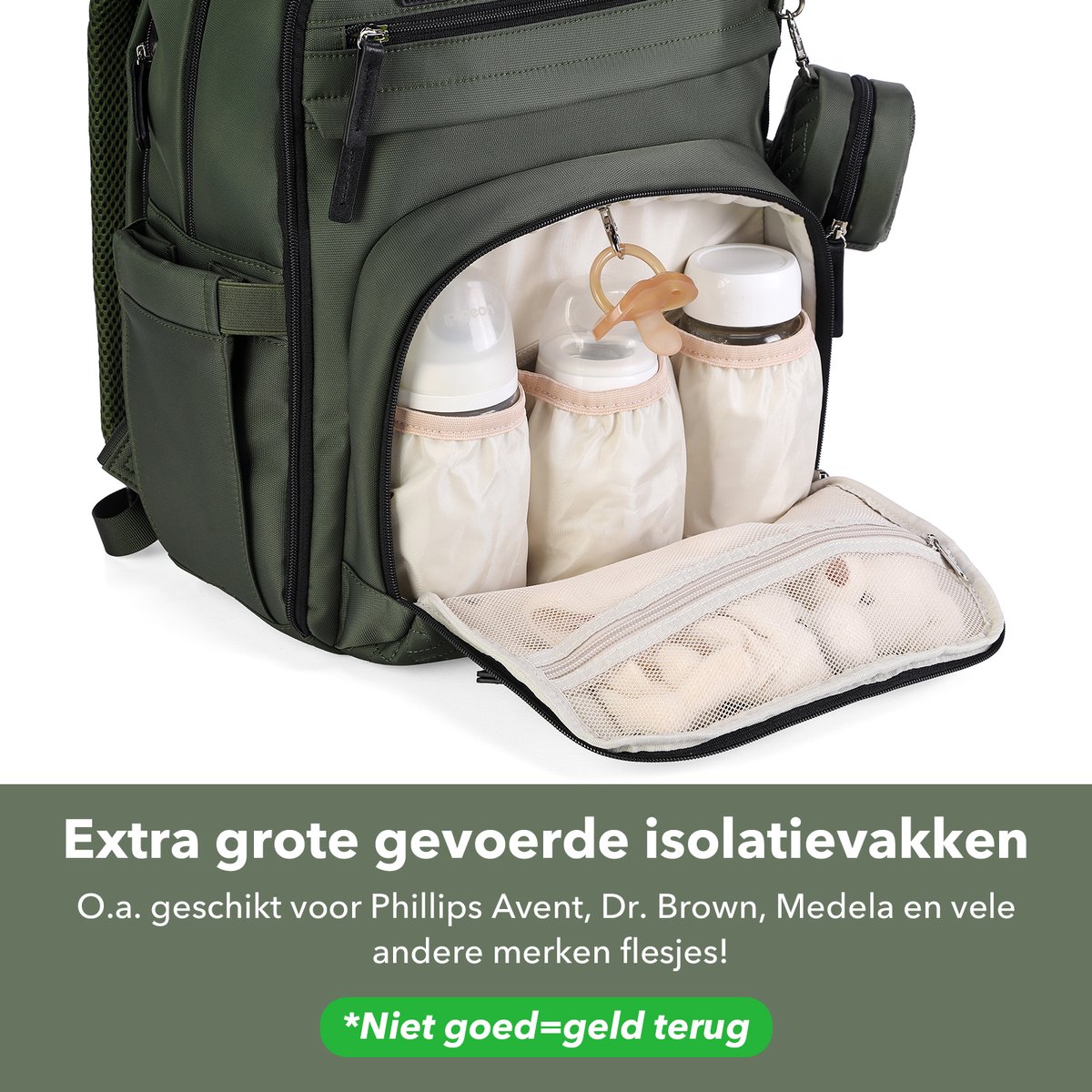 Brisby Premium Luiertas Rugzak – 30L met Anti-Diefstal thumbnail 3