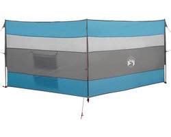 vidaXL - Windscherm - camping - waterdicht - 340x130 - cm - blauw