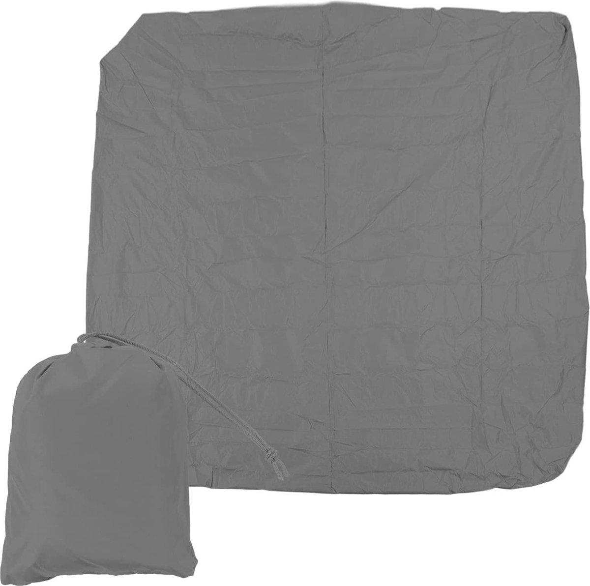 Buiten waterdichte SPA-afdekking voor whirlpools - Vierkante afdekking 190 zilver gecoat polyester - Weerbestendig - Grijs - 231 x 231 x 30 cm