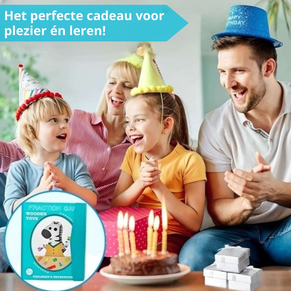Montessori Breukenboek Magnetisch – Rekenen Oefenen met Breuken & Breukencirkels – Educatief Speelgoed 4-10 Jaar - Inclusief Stift — afbeelding 6