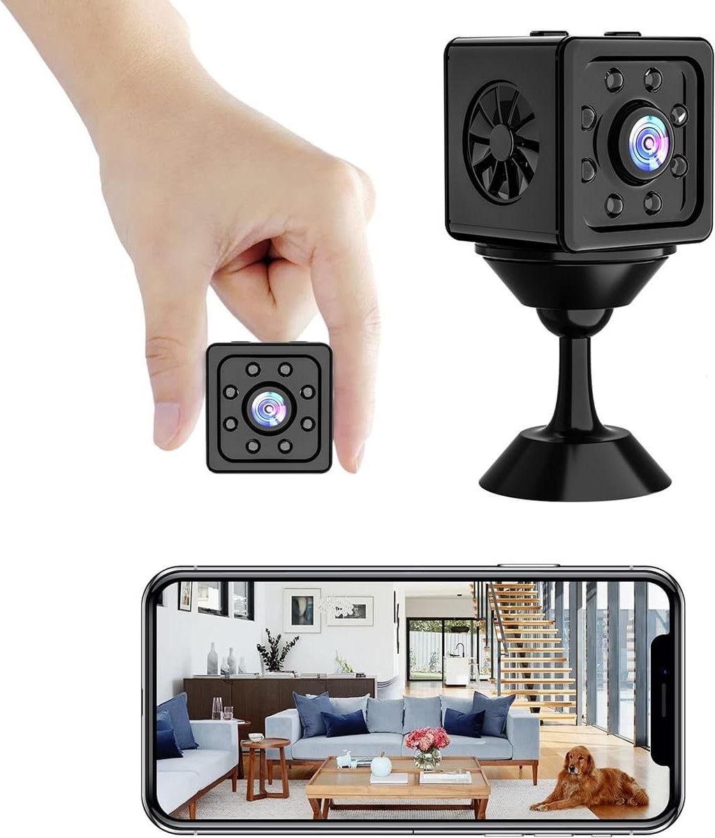 Full-HD-1080p WLAN bewakingscamera voor indoor live overdracht met lange batterijduur en bewegingsmelder
