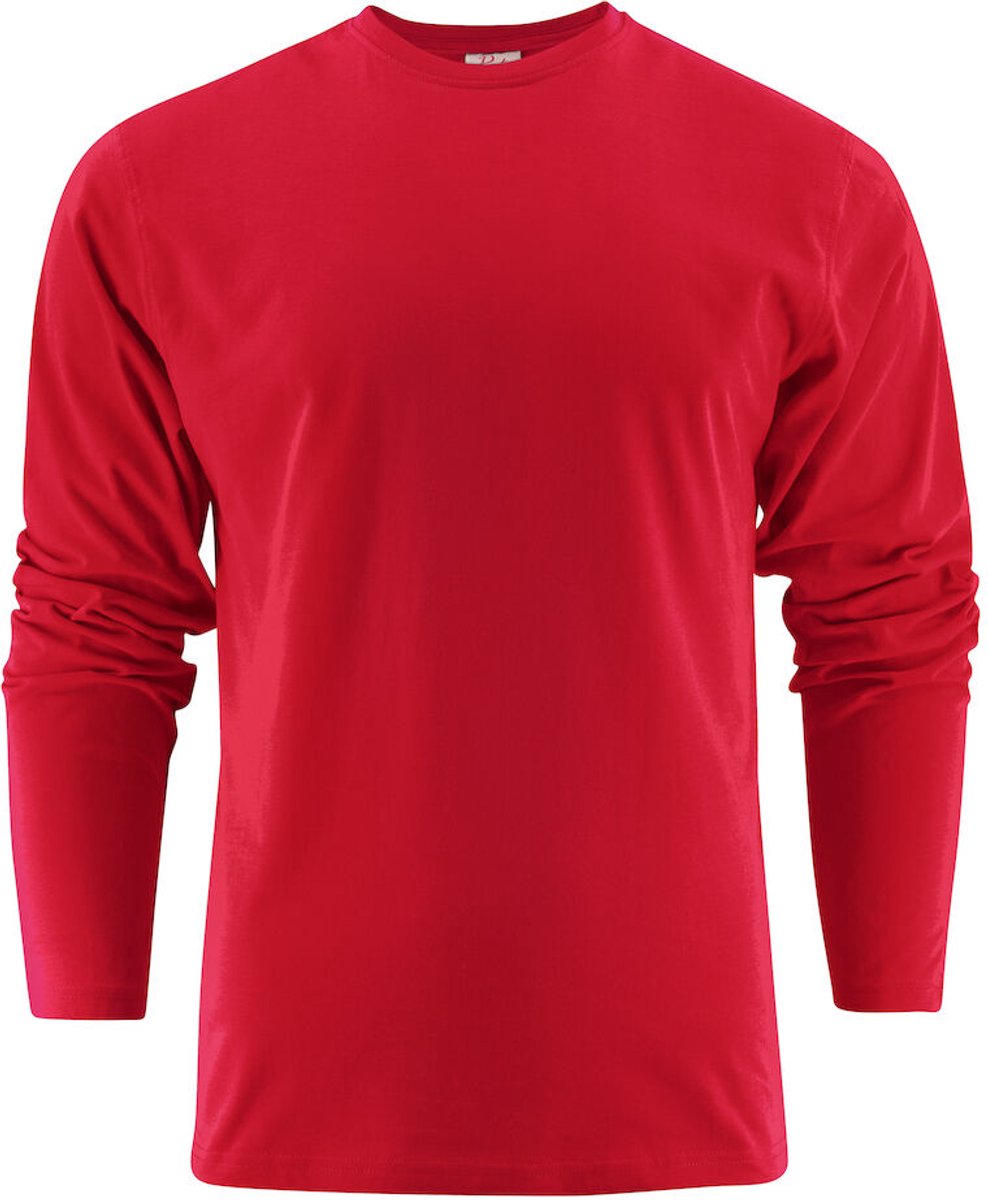 Printer HEAVY T-SHIRT L/S 2264016 - Rood - L