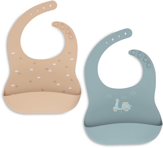 Plaque en Siliconen Bébé Jollein - À Go - Lot de 2