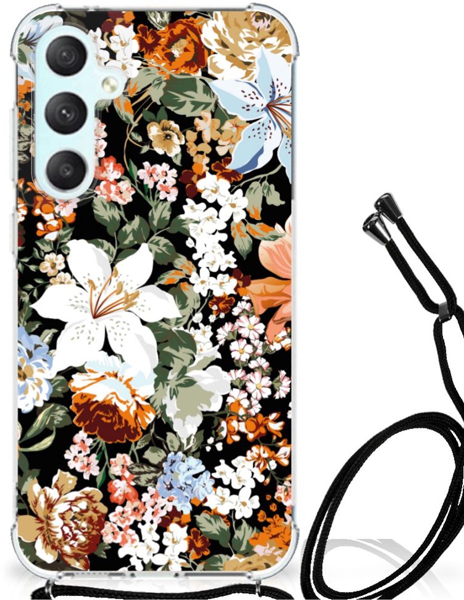 Case voor Samsung Galaxy S23 FE Dark Flowers