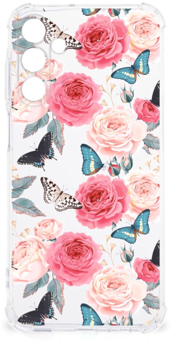 Samsung Galaxy A15 Case Butterfly Roses