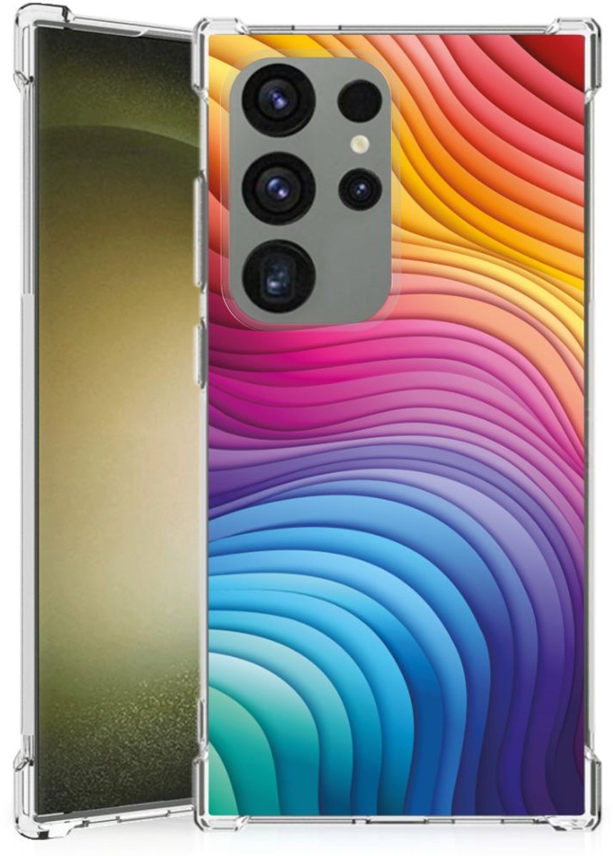 Shockproof Case voor Samsung Galaxy S24 Ultra Regenboog