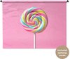 Kleurrijke lolly, Roze