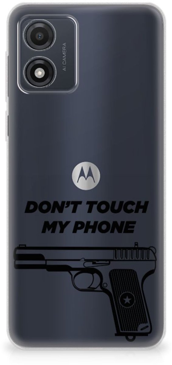 Motorola Moto E13 Silicone-hoesje Pistol DTMP