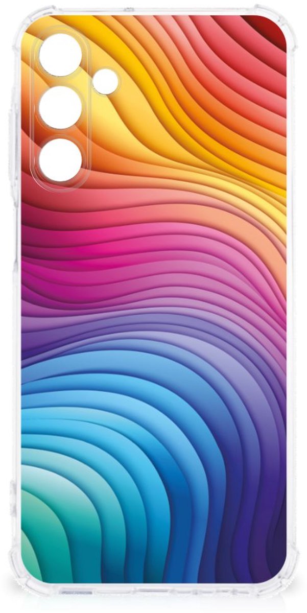 Shockproof Case voor Samsung Galaxy A15 Regenboog