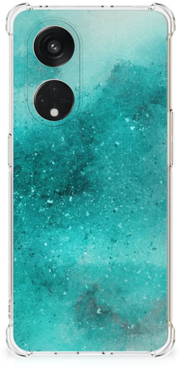 Back Cover OPPO Reno8 T 5G Painting Blue