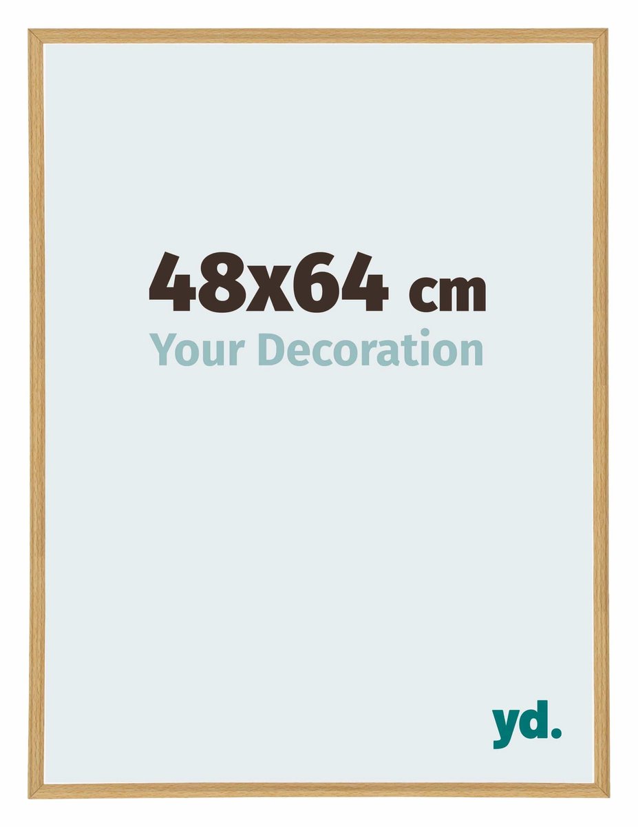Your Decoration - Puzzellijst 48x64 cm - Beuken Licht - Puzzellijst 500-1000 stukjes - Kunststof Fotolijst - Annecy
