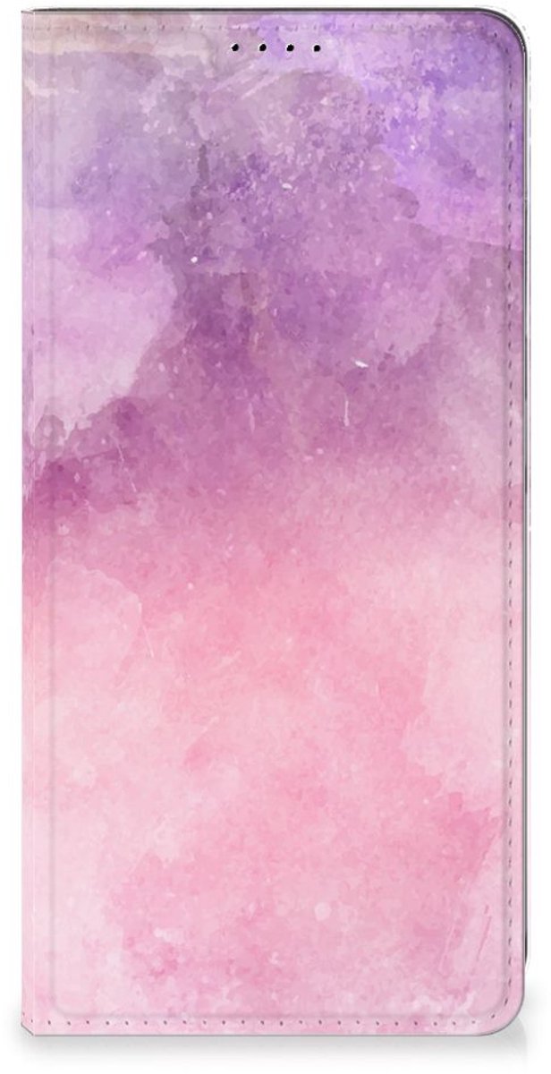 Bookcase Samsung Galaxy A35 Pink Purple Paint